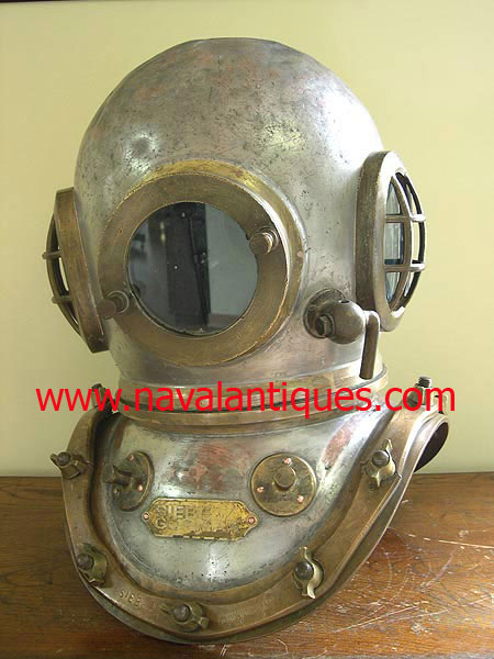 Siebe Gorman diving helmet  bolts